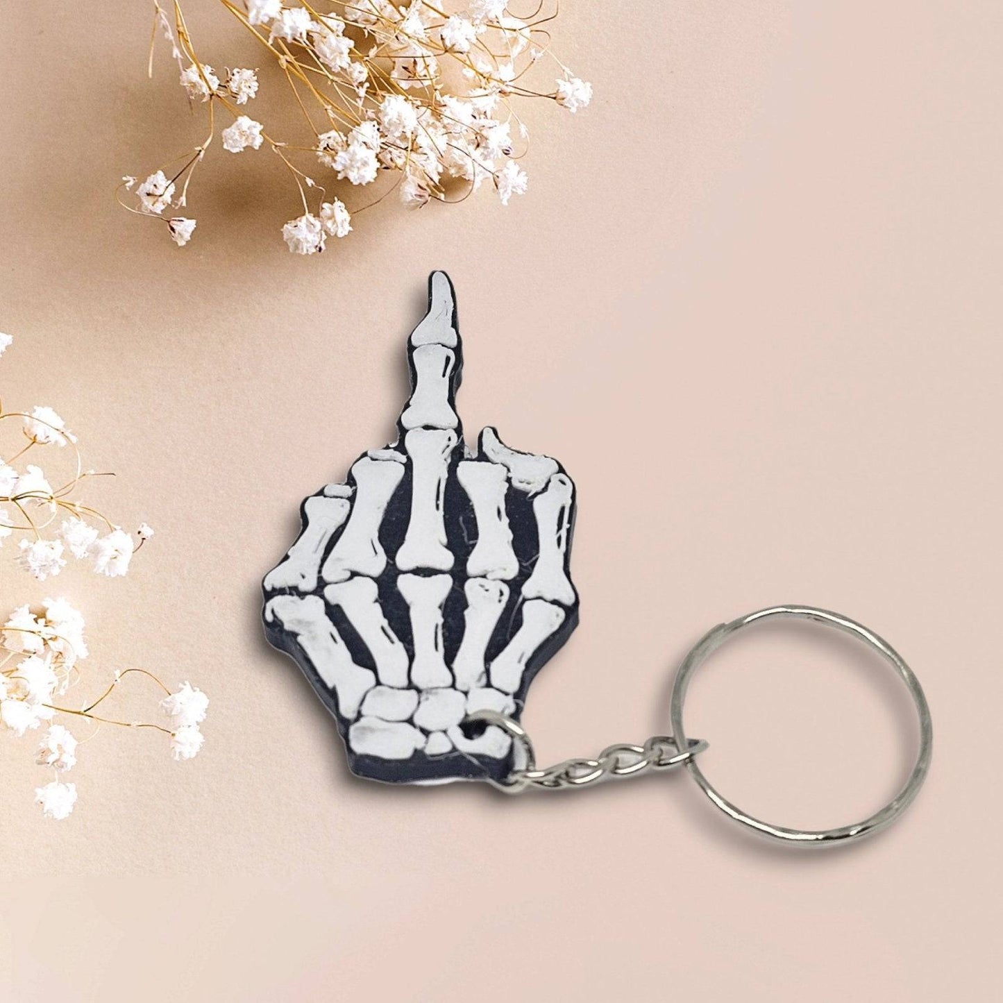 Edgy Skellet Nøglering - Craft by Wegener