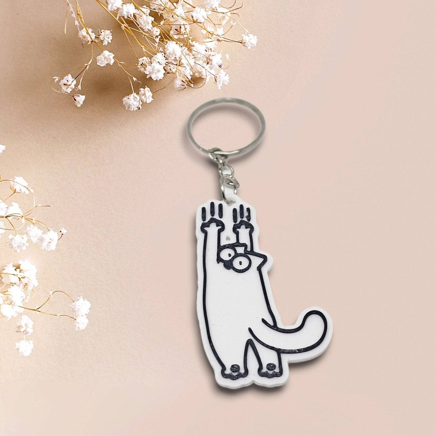 Humoristiske Kat Nøglevedhæng - Craft by Wegener