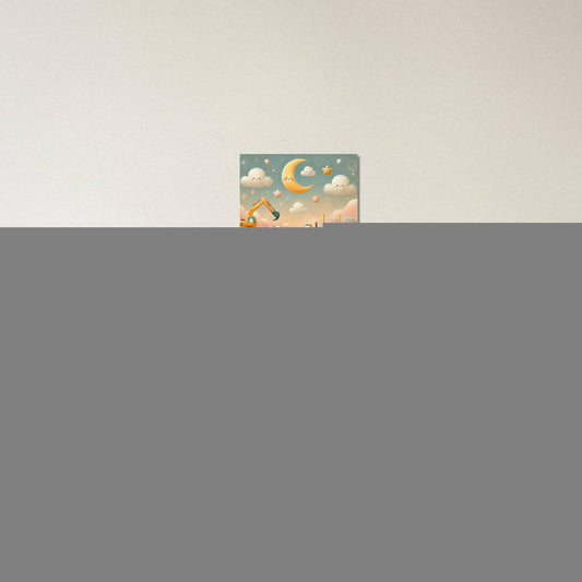 a child's bedroom with a green bed and white walls